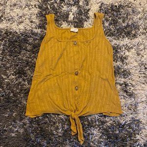 Yellow Free Kisses Tank